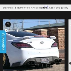 Street Aero Genesis Coupe Rear Diffuser