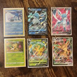 Pokemon Cards TCG Glaceon V Full Art Leafeon V Vmax Evolving Skies And Promo