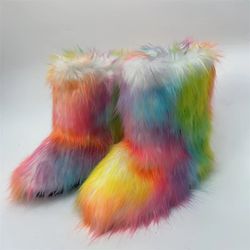 Rainbow fury boots