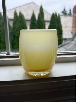 Glassybaby - palest  yellow. No sticker or trisk.