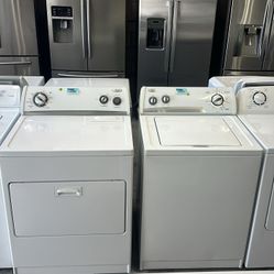 Whirlpool Set Washer & Electric Dryer 