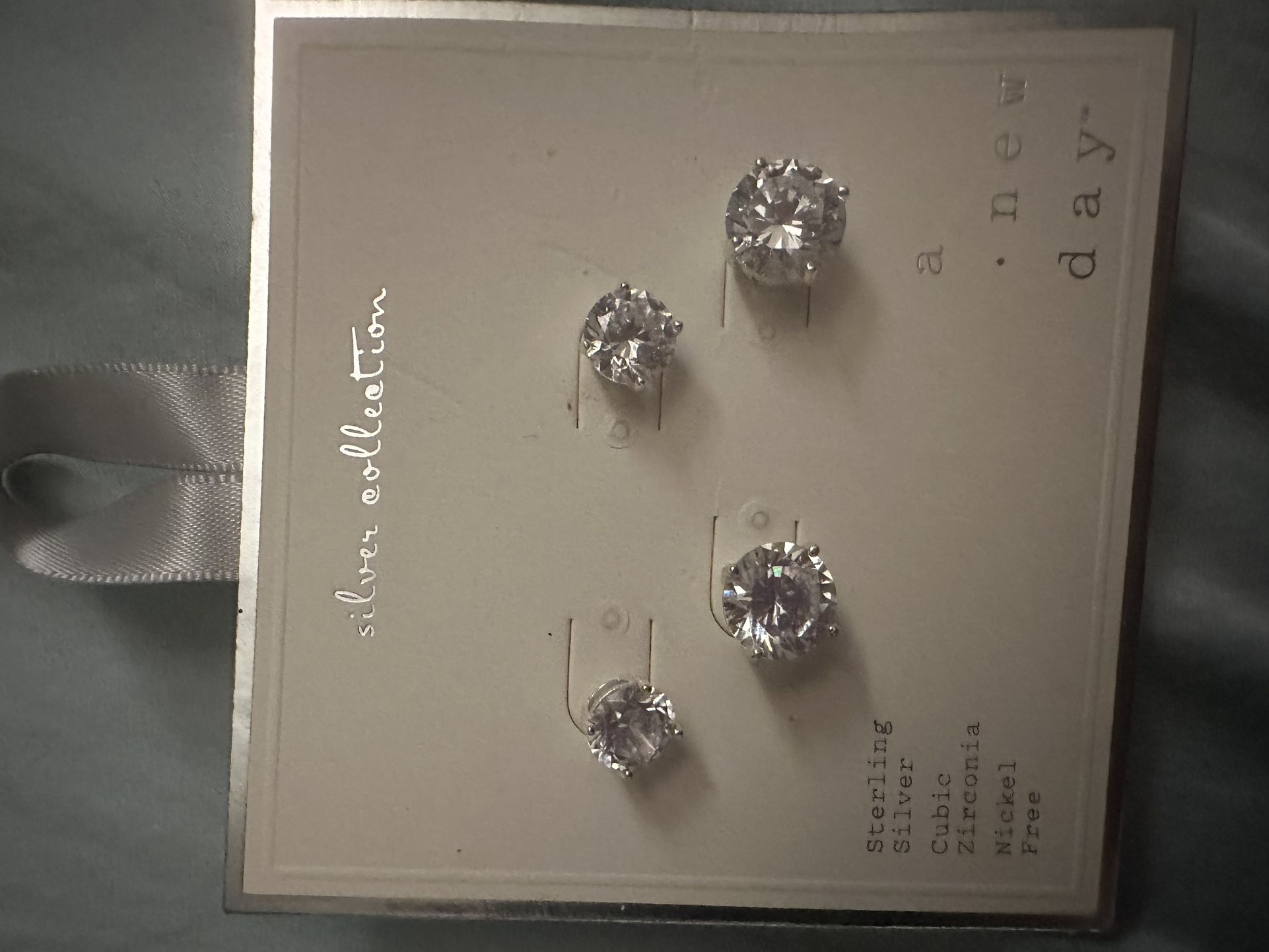 Sterling Silver Cubic Zirconia Earrings