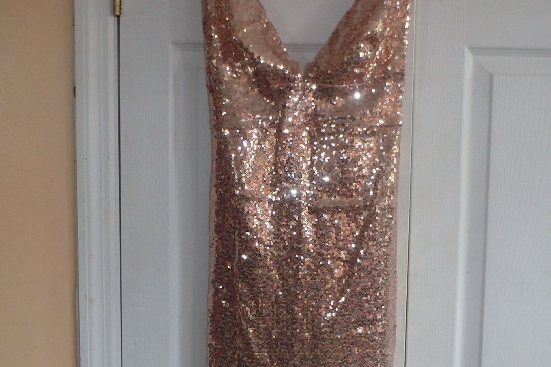 Rose Gold Sequin Dress