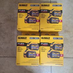 Dewalt Flexvolt Batteries $330 Each Or $1200 All 4 Packs
