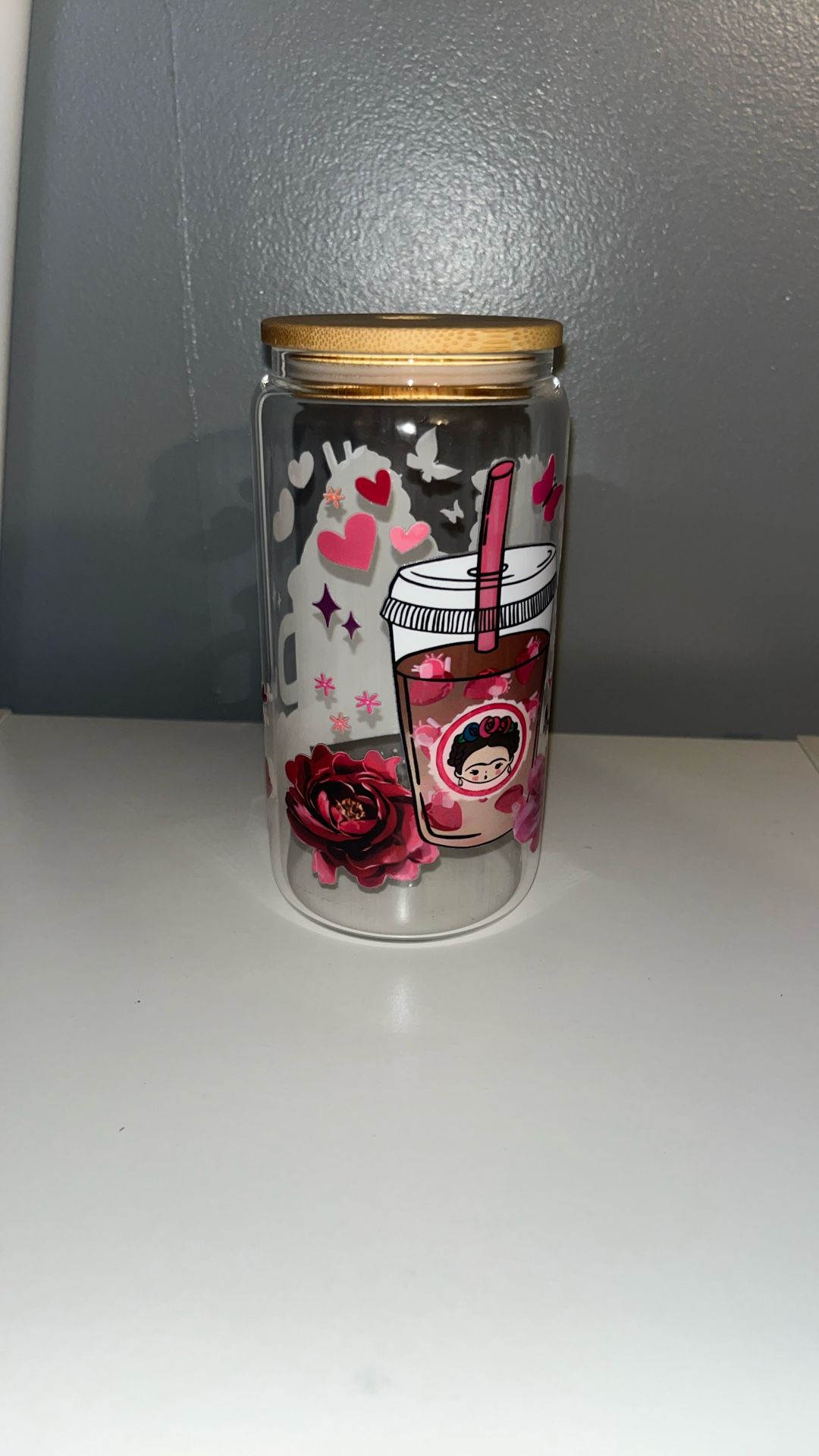 Freda Kahlo Bamboo Lid Cup