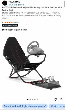 RACGTING Foldable Racing Simulator Cockpit