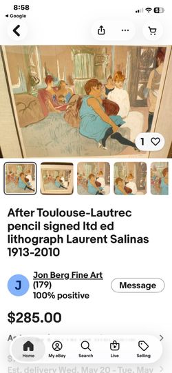Laurent Salinas - limited edition art painting signed & numbered