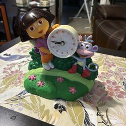 Dora explorer Clock ( 2003 Nickelodeon Alarm Clock) $15