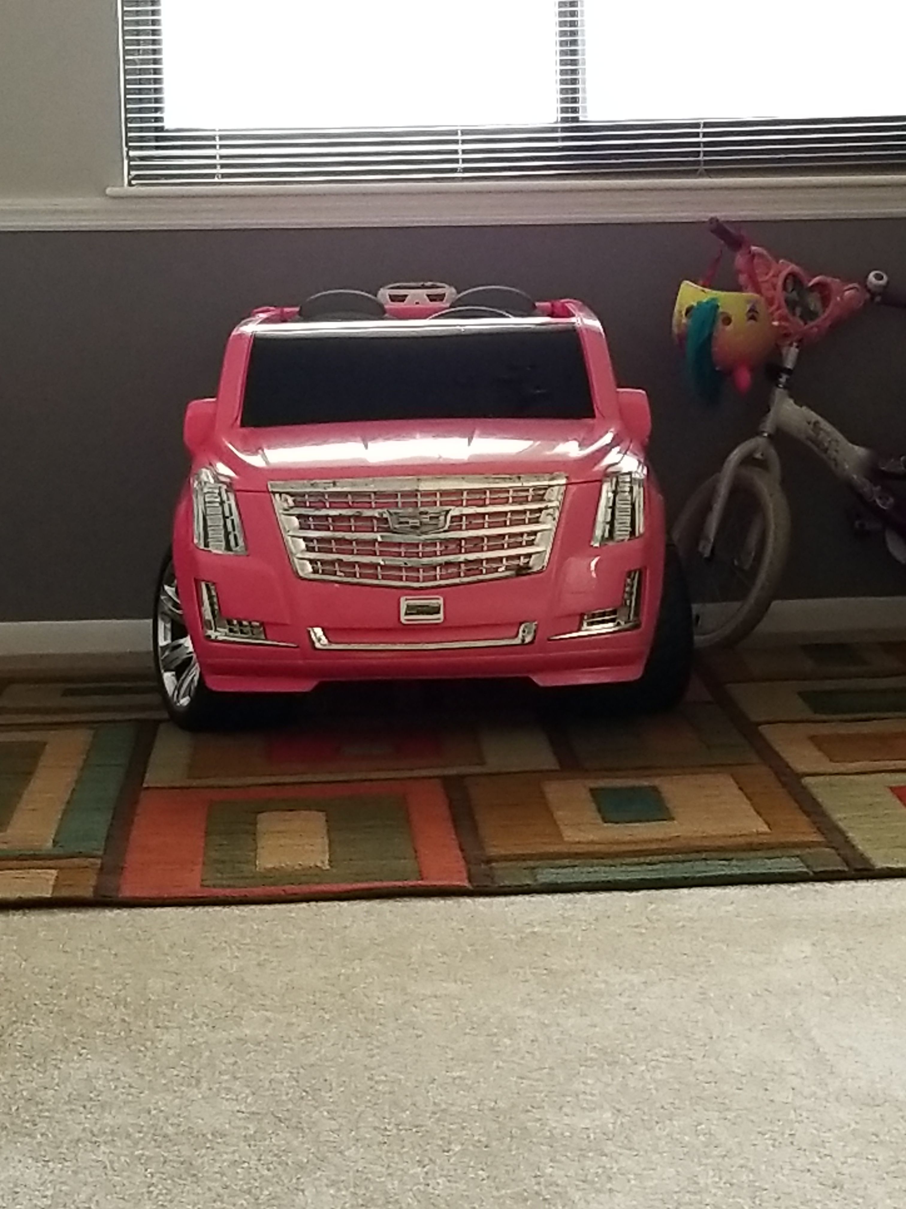 Pink Cadillac Barbie car