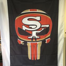 San Francisco 49ers Punisher Wall Banner (3’x5’)