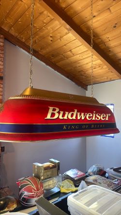 Budweiser Pool Table Light.