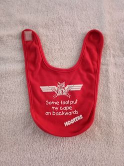 Vintage Hooters Restaurant-Themed Baby Bib