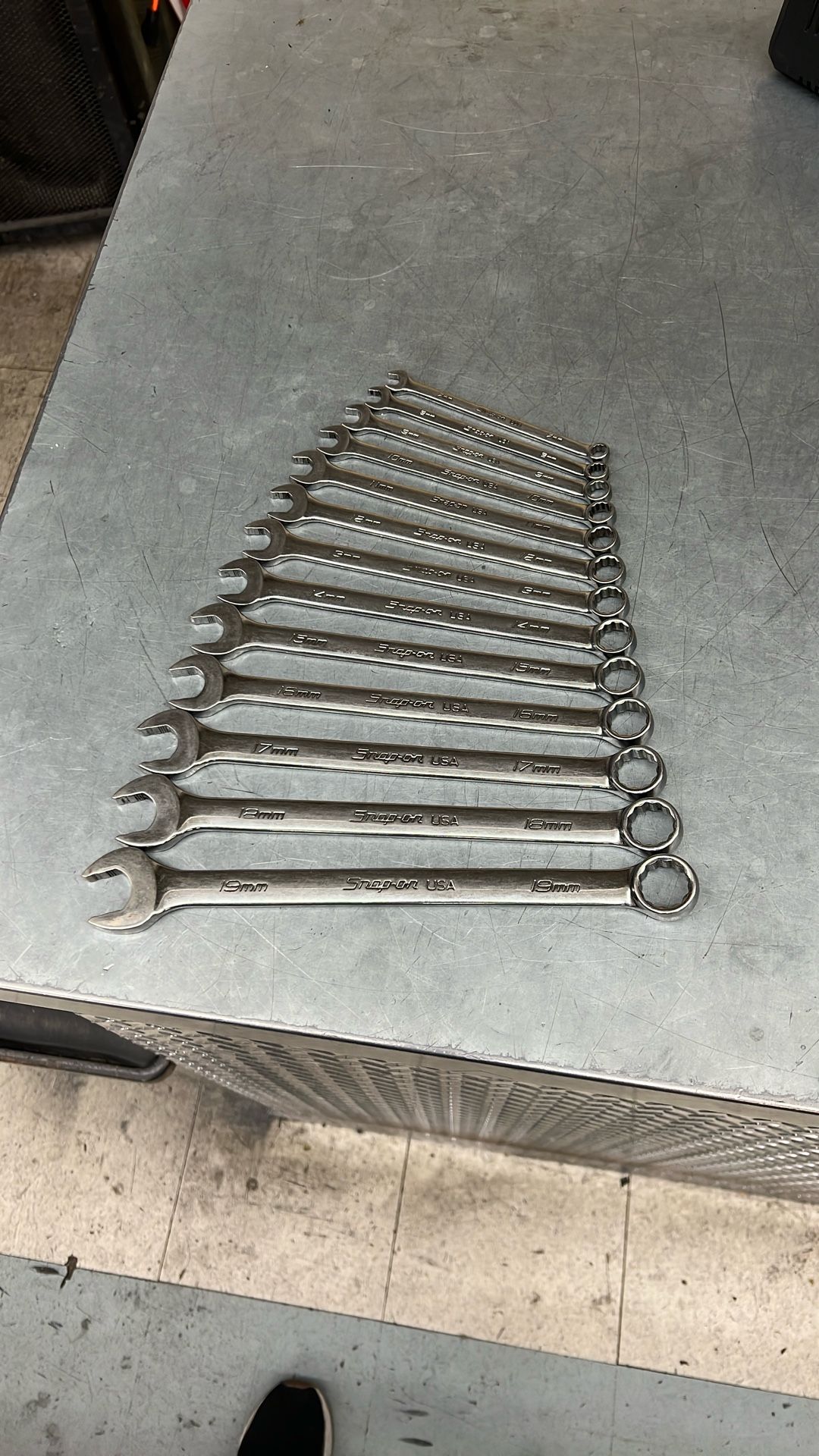 Snap On SOEXM01FMBR 13pc 12pt Metric Combination Wrench Set