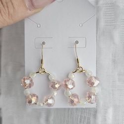 Handmade Earrings 18k Gold Plated Ear Wire