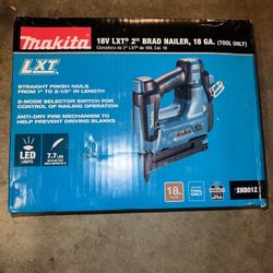 Makita 18V LXT Lithium-Ion 18-Gauge Cordless Brad Nailer (Tool-Only