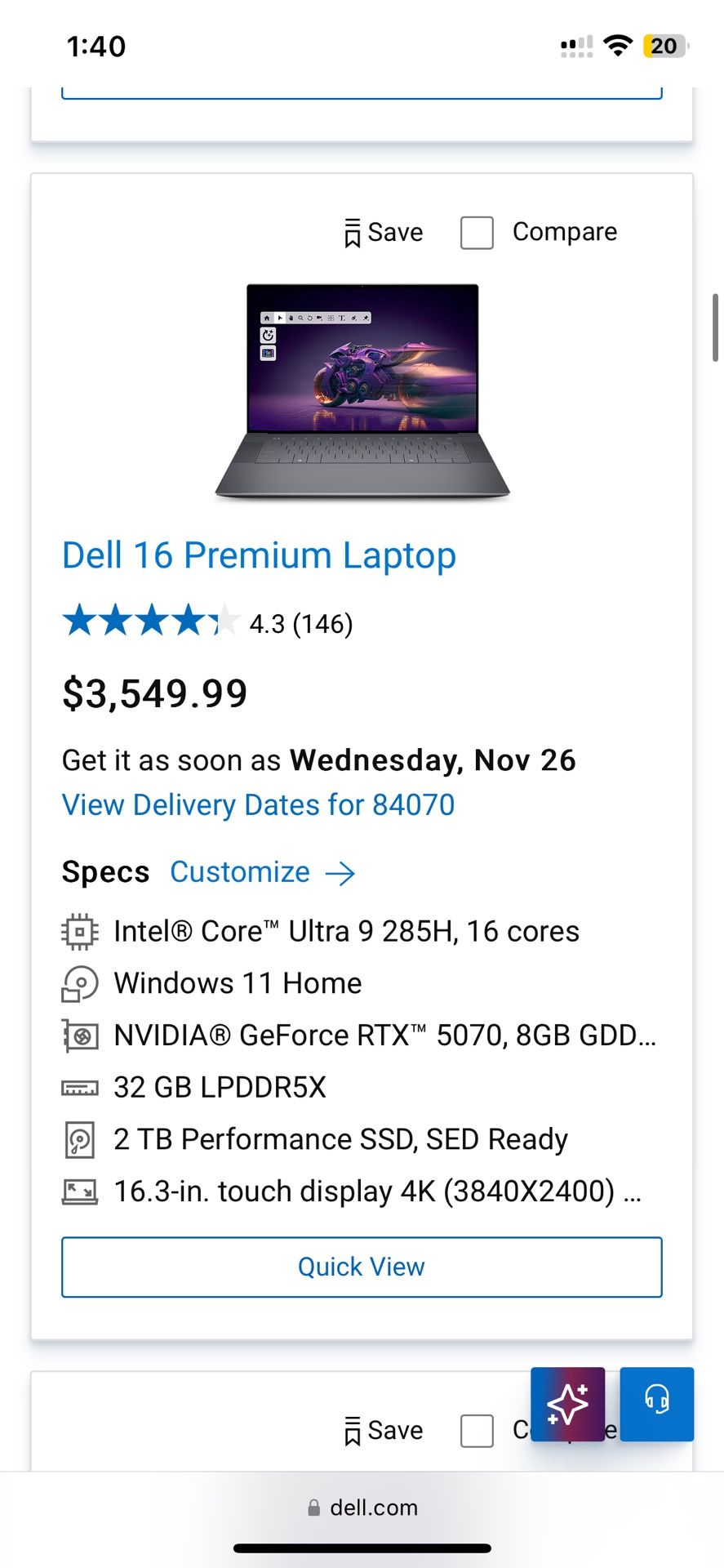 Dell 16 Premium Laptop
