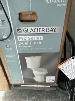 Glacier Bay Pro Series Dual Flush Elongated Toilet
