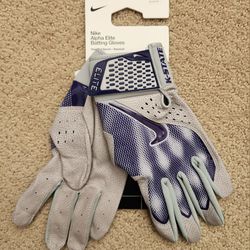Nike Kansas State Alpha Elite Batting Gloves - Men's Size: Medium