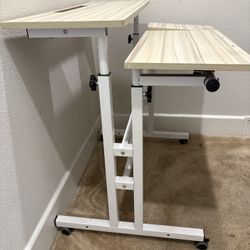 Small Gaming, Computer Desk With Monitor Stand