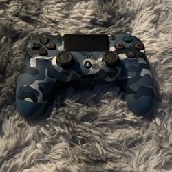 PS4 Wireless Controller Blue Camo