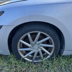 Full set of 4 245/45/ZR18 Tires with kronik 10-spoke Rims