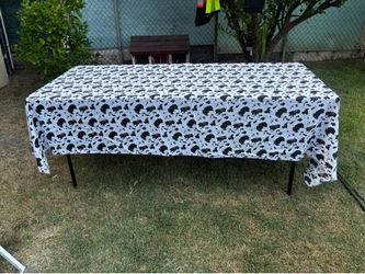 Cow print table cover