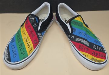 Vans Slip On Rainbow Spirit Multicolor Unisex Casual Shoes Mens 7 Womens 8.5