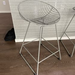 Ellis 25” Counter Bar Stool Gray Set Of 3