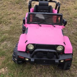 Pink Kids Jeep