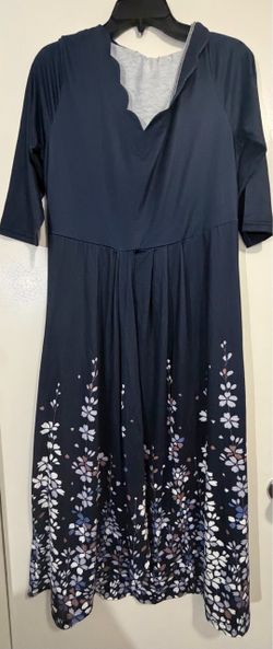 Dark Blue Floral dress