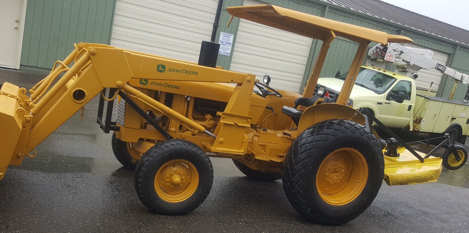 1976 John Deere 301A Tractor & Loader & Rankin Brush Hog