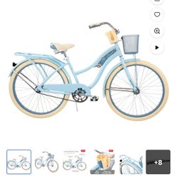 Brand new Huffy 26" Nel Lusso Cruiser Bike, Fits Riders 5'0"+, Light Blue, Adult, Women's
