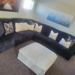 Navy Blue Sectional Sofas By Ashley 