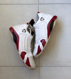 Jordan 14  candy cane size 12