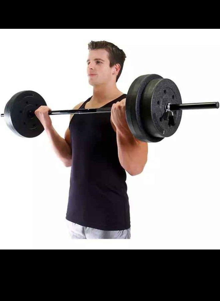 100 Pounds Vinyl Weights With Barbell Delivery Available