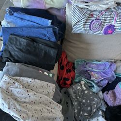 Girl Size 5-6 Clothes Lot. Over 100 Pieces Used Clothes