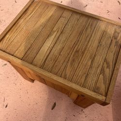 Solid Oak End Tables 