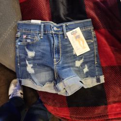 Levi Denizen High Rise Shortie $18 Obo