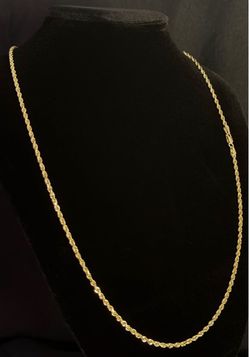 10k rope chain 22 inch