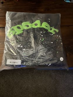 Sp5der Hoodie Grey And Green