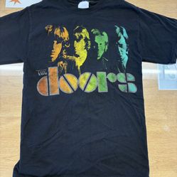 The Doors 2009 Rock Band Bravado Black Multicolor Gradient T Shirt Mens Size S