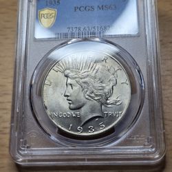 1935 Peace Dollar