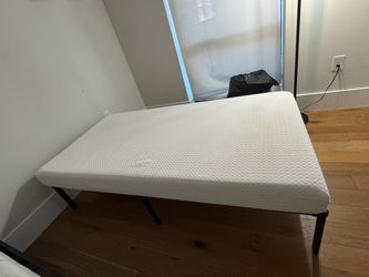 Twin bed frame + mattress