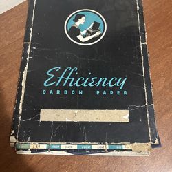 Efficiency Carbon Paper Black 8.5 x 11 in 100 Sheets Light Weight MPN 144