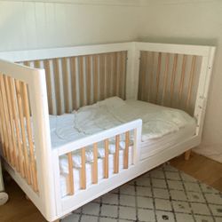 Babyletto Lolly Natural & White Crib