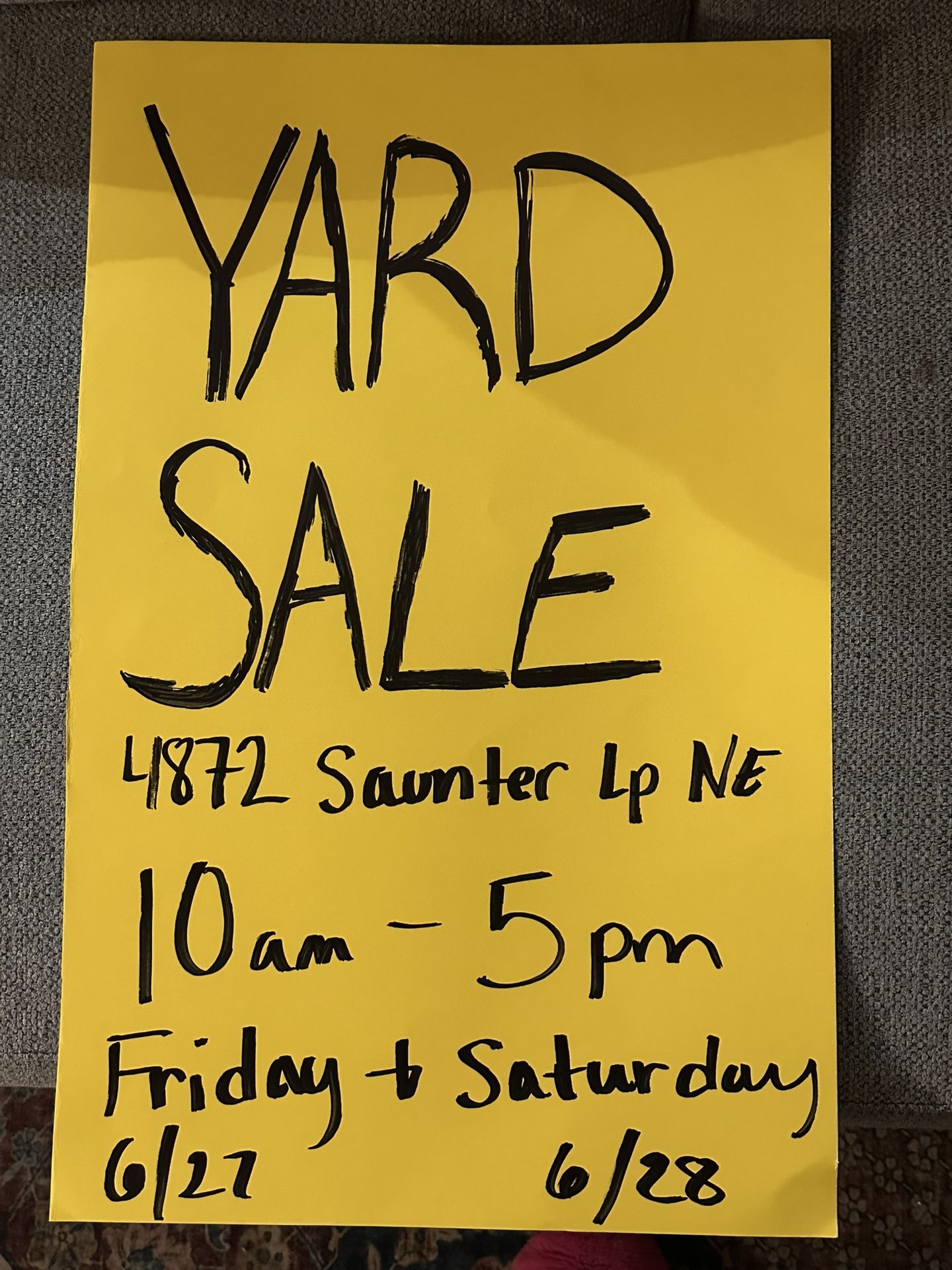 Yard Sale