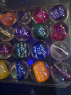 Custom clear billiard balls