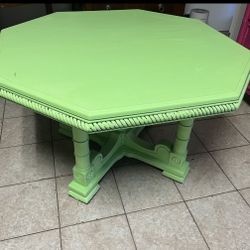 Real Vintage Antique Table With Leaf 