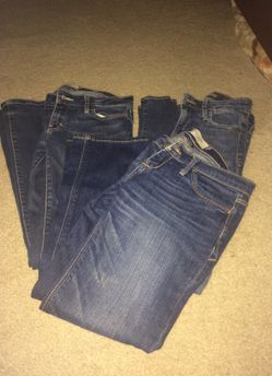 3 extra small 24 jeans Abercrombie and Fitch boot cut and skinny Joe's