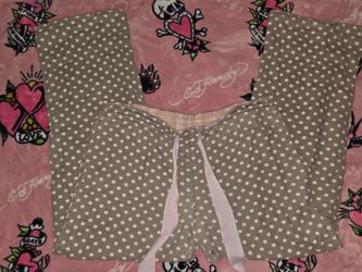 Polka Dot Drawstring Lounge Pants